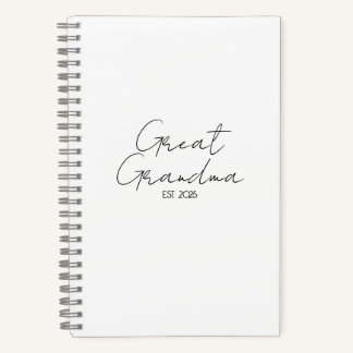 Great Grandma Great Grandpa  Set •New Great Grandp Notebook