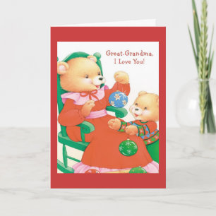 Great-Grandma I Love You Holiday Card