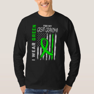 Great Grandma Kidney Disease Cerebral Palsy Awaren T-Shirt