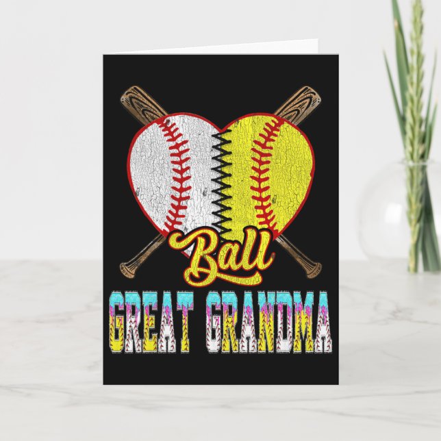 Great Grandma Of Both Half Sell Softll Ice Cream D Card (Front)