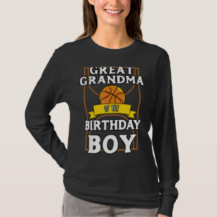 Great Grandma Of The Birthday Baller Basketball Bd T-Shirt