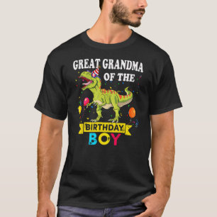 Great grandma Of The Birthday Boy Dinosaur T-Rex F T-Shirt