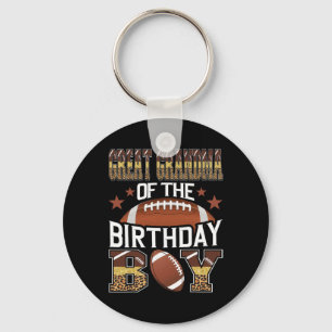 Great Grandma Of The Birthday Boy Football Baller Key Ring