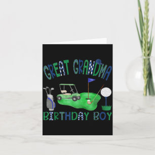 Great grandma of the birthday boy hole in one golf card