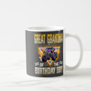 Great Grandma Of The Birthday Boy Monster Truck Bi Coffee Mug