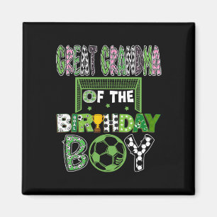 Great Grandma Of The Birthday Boy Soccer Player Bi Magnet
