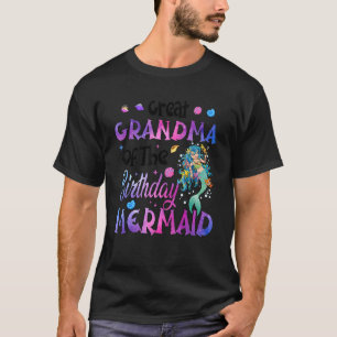 Great Grandma Of The Birthday Mermaid Theme T-Shirt