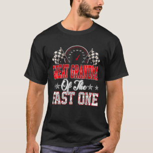 Great Grandma Of The Fast One First Birthday Racin T-Shirt