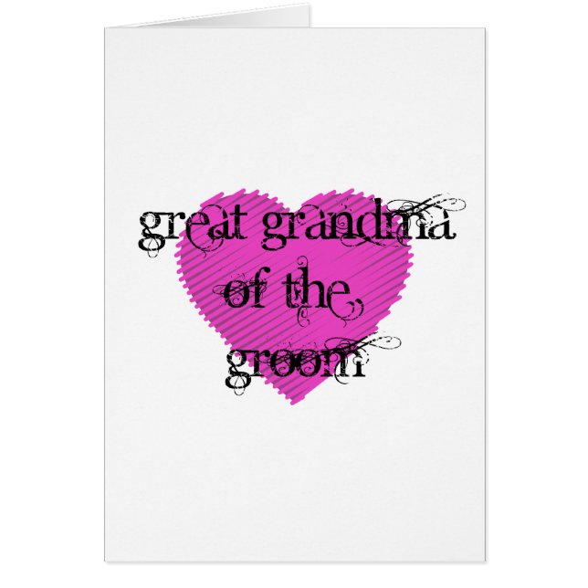 Great Grandma of the Groom (Front)