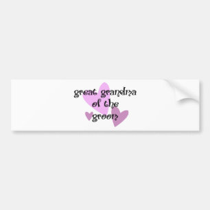 Great Grandma of the Groom Bumper Sticker