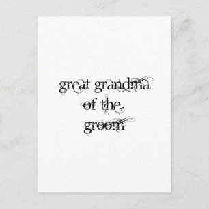 Great Grandma of the Groom Postcard