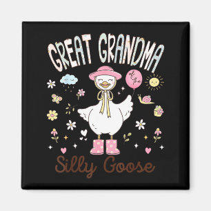 Great Grandma of The Silly Goose Funny Birthday Magnet