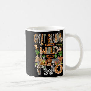 Great Grandma of The Wild Two 2nd Birthday Boy Coffee Mug