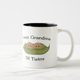 Great Grandma Of Twin Two-Tone Coffee Mug