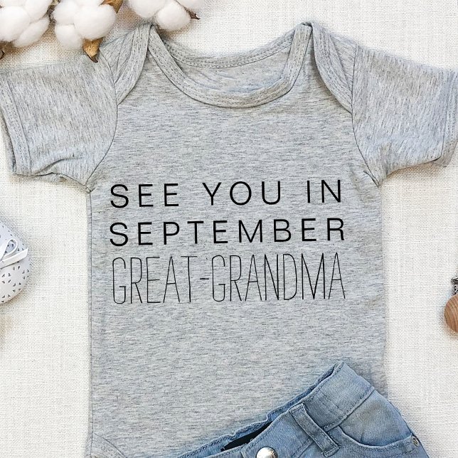 Great-Grandma Personalised Pregnancy Announcement Baby Bodysuit (Creator Uploaded)