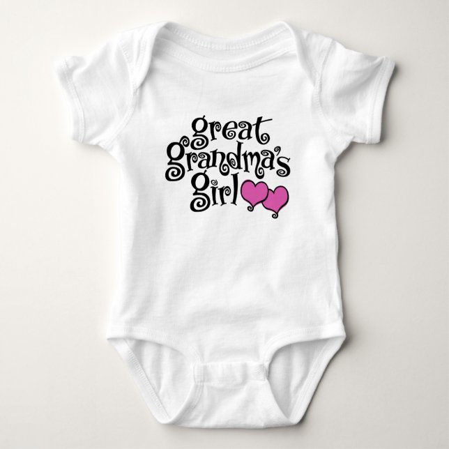 Great Grandma’s Girl Baby Bodysuit (Front)