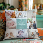 GREAT GRANDMA 'the most loved' Photo Collage Throw Cushion<br><div class="desc">Trendy modern photo collage pillow for Great Grandma. Create your own personal gift with a 8 (eight) photo collage consisting of a square picture layout template, the text 'the most loved great grandma' and name/s. All text and colors can be changed to your own personal taste by using the customize...</div>