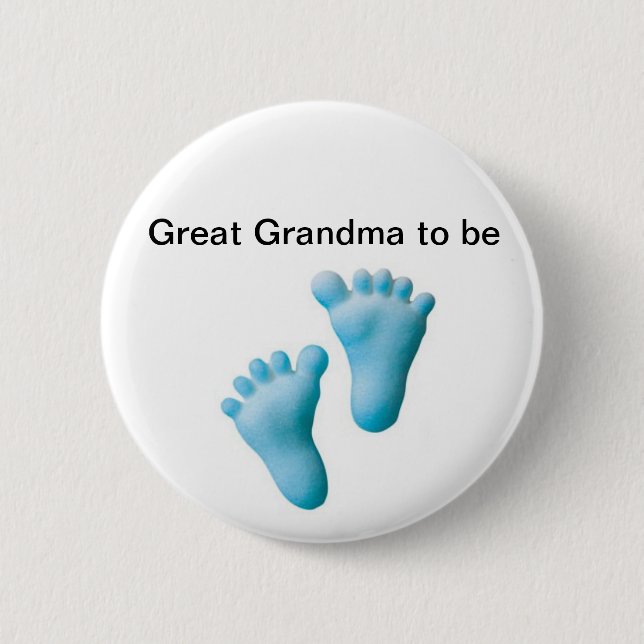 Great Grandma to be 6 Cm Round Badge (Front)