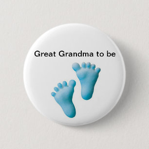 Great Grandma to be 6 Cm Round Badge