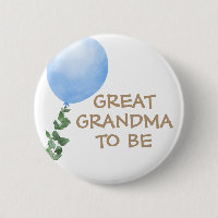 Great Grandma to be Blue Balloon Baby Shower