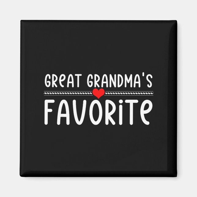 Great Grandmas Favorite  Magnet (Front)