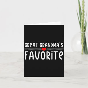 Great Grandmas Favourite  Card