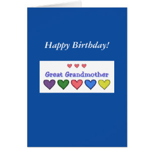 Great Grandmother Birthday GH card