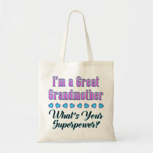 Great Grandmother Superpower Tote Bag