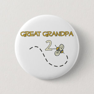 Great Grandpa 2 Bee 6 Cm Round Badge