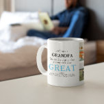 Great Grandpa | 6 Photo Family Coffee Mug<br><div class="desc">Modern 6 photo collage mug for great grandpa. Add your choice of personalisation. Display your family or multiple generations of photos. Use the design tools to choose any background colour, add photos, change text fonts and colours to create your own one-of-a-kind keepsake. Perfect for any grandparent! - mama, grandma, nana,...</div>