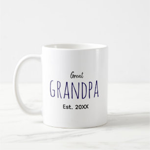 Great Grandpa Est. 20XX Great Grandpa gift idea Coffee Mug