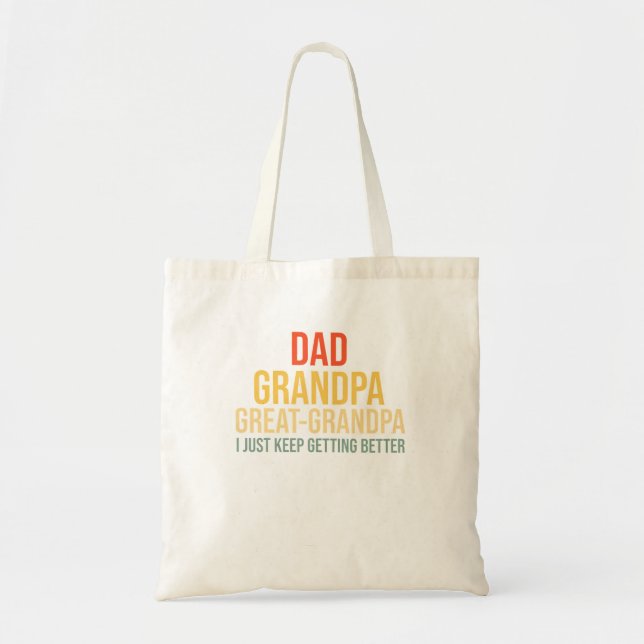 Great Grandpa For Fathers Day Tote Bag (Front)