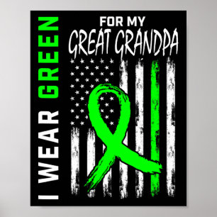 Great Grandpa Kidney Disease Cerebral Palsy Awaren Poster