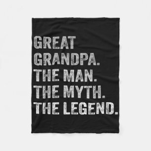 Great Grandpa Myth Legend Christmas Father's Day B Fleece Blanket