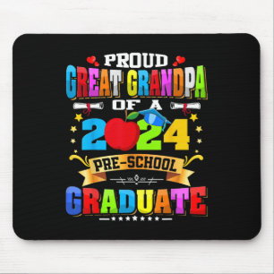 Great Grandpa Of A 2024 Pre-k Graduate Funny Famil Mouse Pad