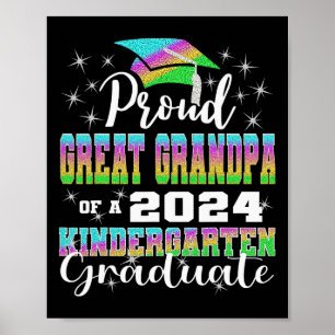 Great Grandpa Of Kindergarten Graduate 2024 Gradua Poster