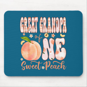 Great grandpa of one sweet peach 1st birthday girl mouse pad