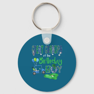 Great Grandpa Of The Birthday Boy Hole In One Golf Key Ring