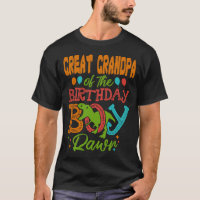 GREAT GRANDPA Of The Birthday Boy Rawr Dinosaur