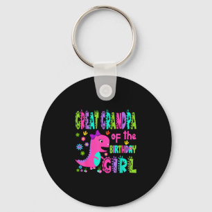 Great grandpa of the birthday girl saurus rex key ring