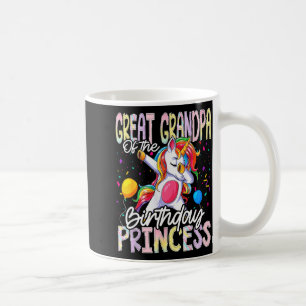 Great Grandpa Of The Birthday Princess Dabbing Uni Coffee Mug