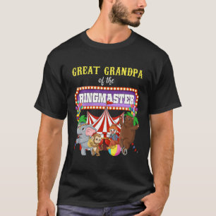 Great Grandpa Of The Birthday Ringmaster Kids Circ T-Shirt