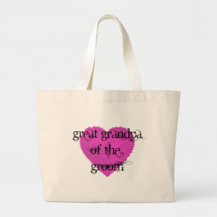Great Grandpa of the Groom Large Tote Bag