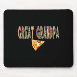 Great Grandpa Pizza Birthday Squad Crew Family Mouse Pad