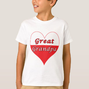 Great Grandpa Polish Heart T-Shirt