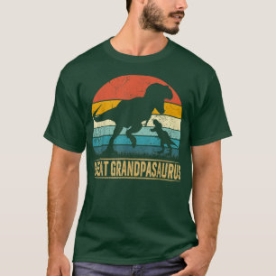 Great Grandpa Saurus T Re Dinosaur GrandpaFather's T-Shirt