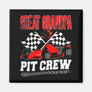 Great Grandpa T Crew Racing Family Race Car Birthd Magnet