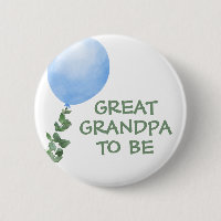 Great Grandpa to be Blue Balloon Baby Shower
