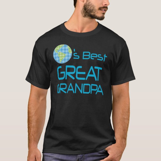 Great Grandpa (Worlds Best) Gift T-Shirt (Front)