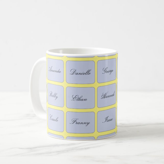 Great Grandparent Grandchildren's Names Mug (Front Left)